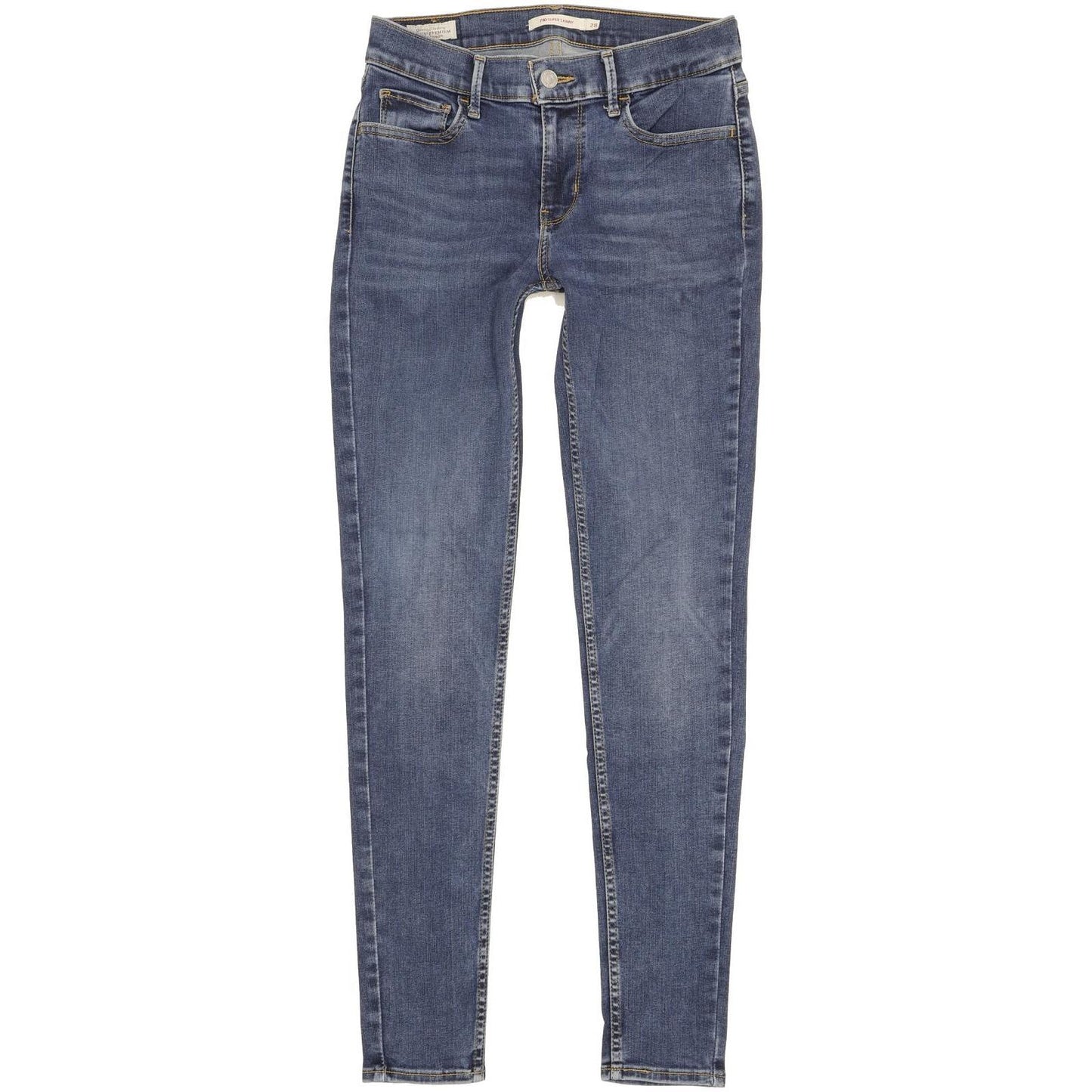 Levi's 710 Super Women Blue Skinny Slim Stretch Jeans W28 L30