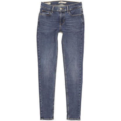 Levi's 710 Super Women Blue Skinny Slim Stretch Jeans W28 L30