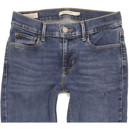 Levi's 710 Super Women Blue Skinny Slim Stretch Jeans W28 L30
