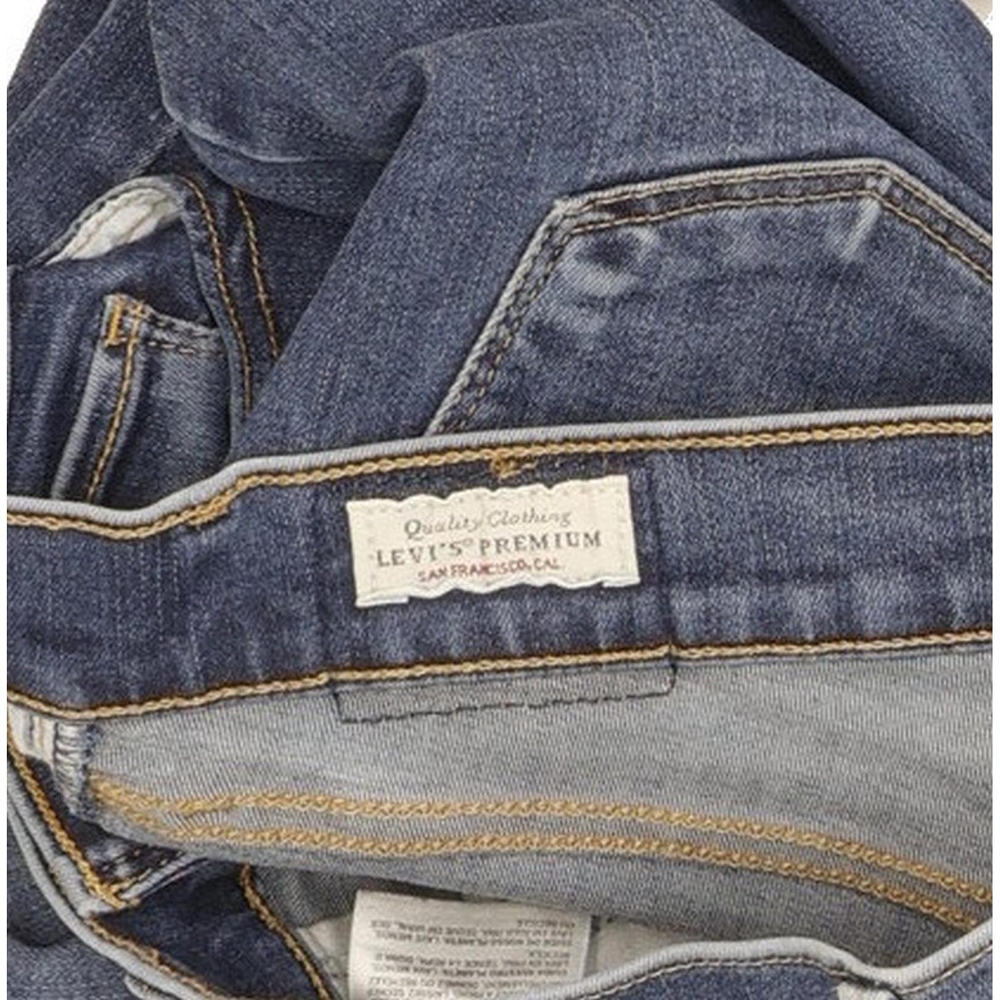 Levi's 710 Super Women Blue Skinny Slim Stretch Jeans W28 L30