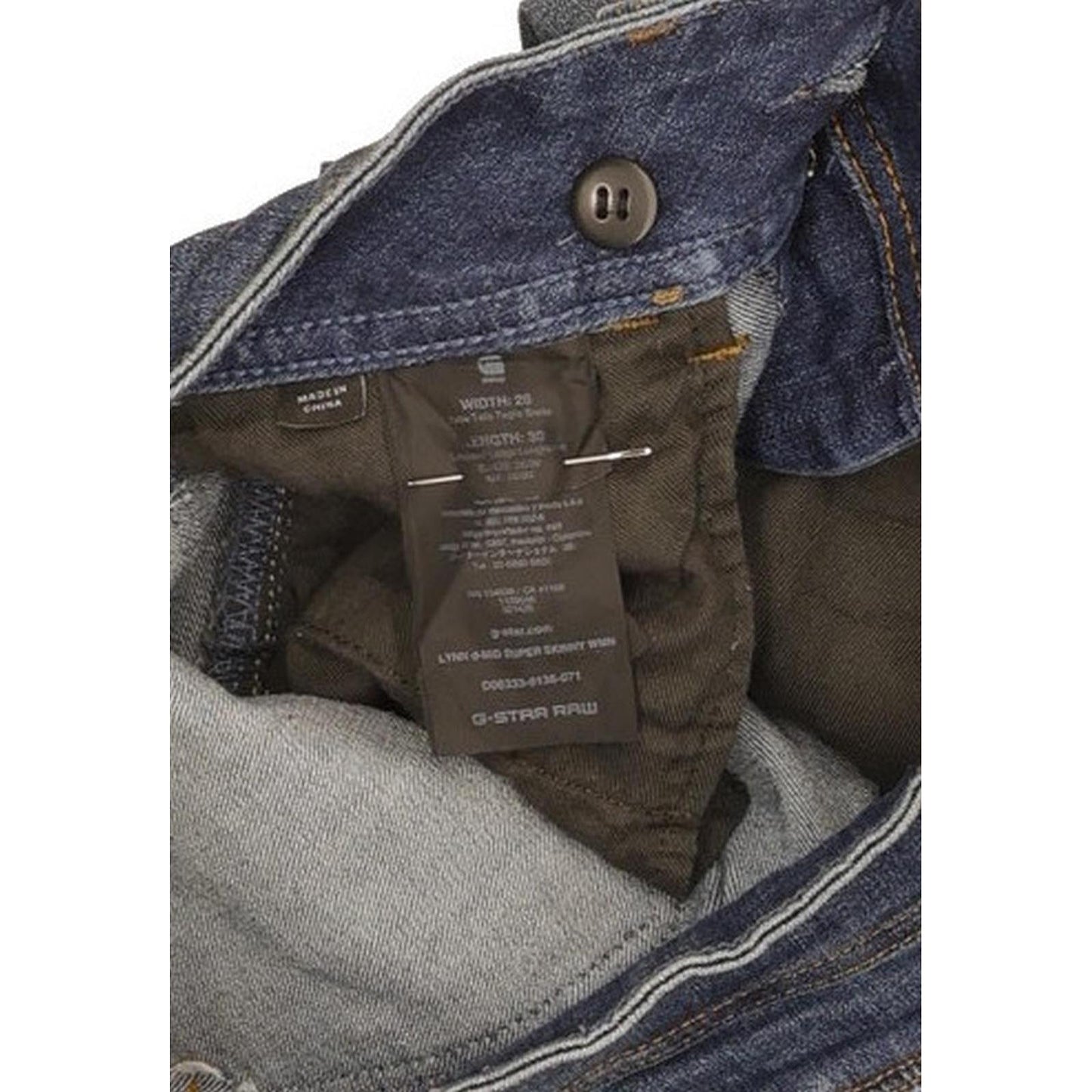 G-Star Lynn Women Blue Skinny Slim Stretch Jeans W26 L30