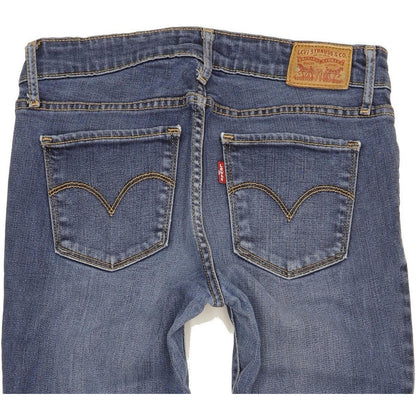 Levi's 711 Women Blue Skinny Slim Stretch Jeans W26 L30