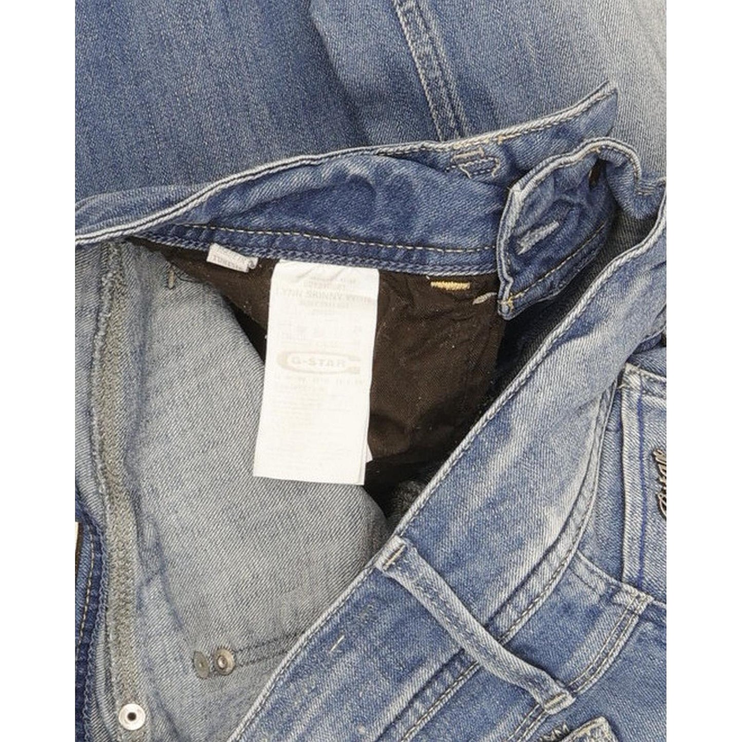 G-Star Lynn Women Blue Skinny Slim Stretch Jeans W29 L34