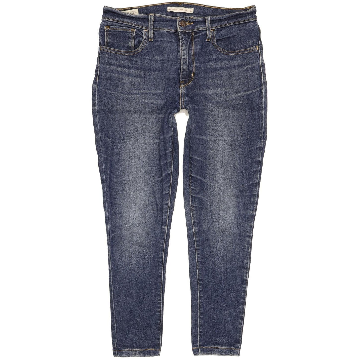 Levi's 720 Women Blue Skinny Slim Stretch Jeans W27 L25