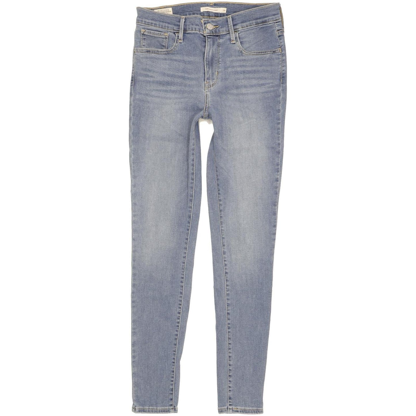 Levi's 720 Super Women Blue Skinny Slim Stretch Jeans W28 L30