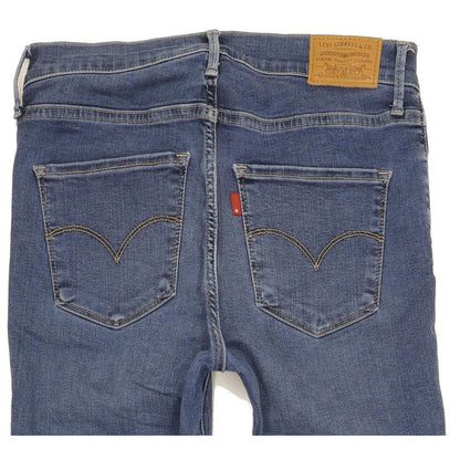 Levi's 720 Super Women Blue Skinny Slim Stretch Jeans W28 L30