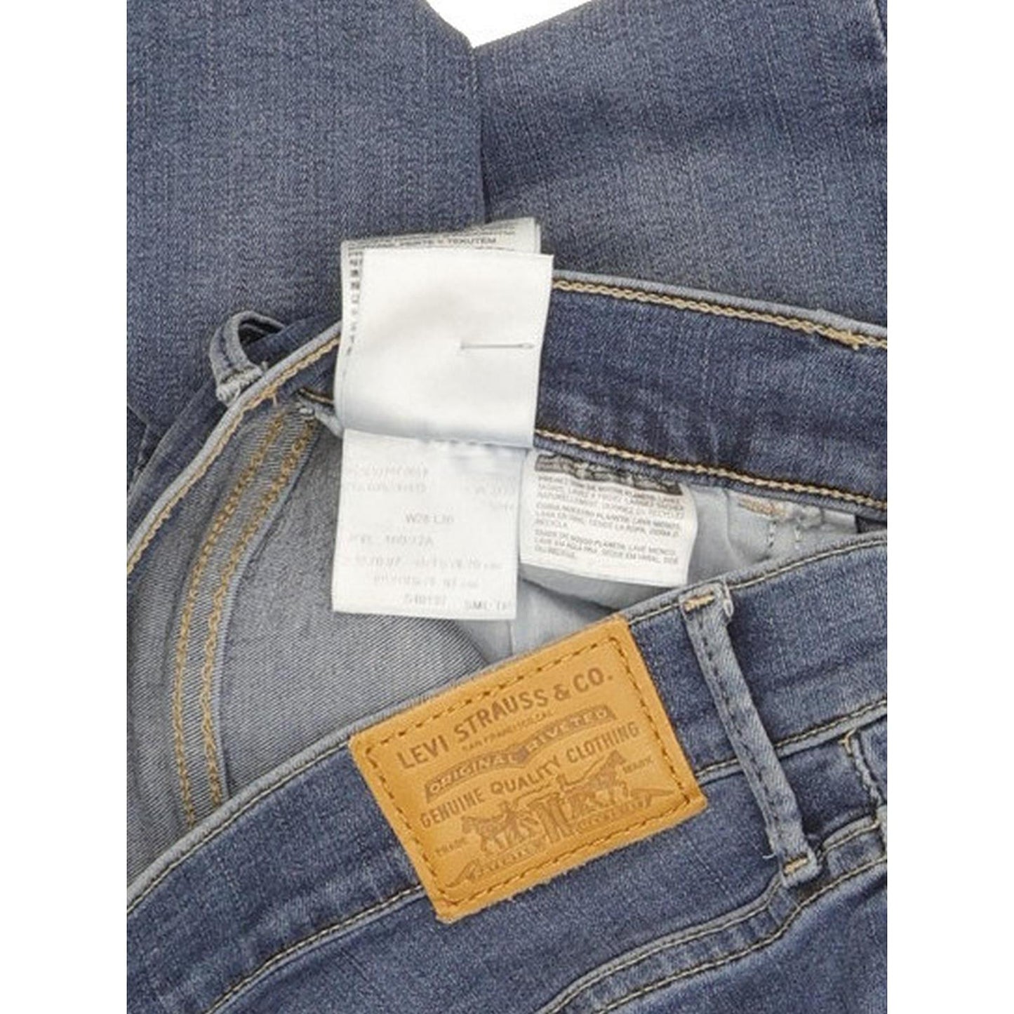 Levi's 720 Super Women Blue Skinny Slim Stretch Jeans W28 L30