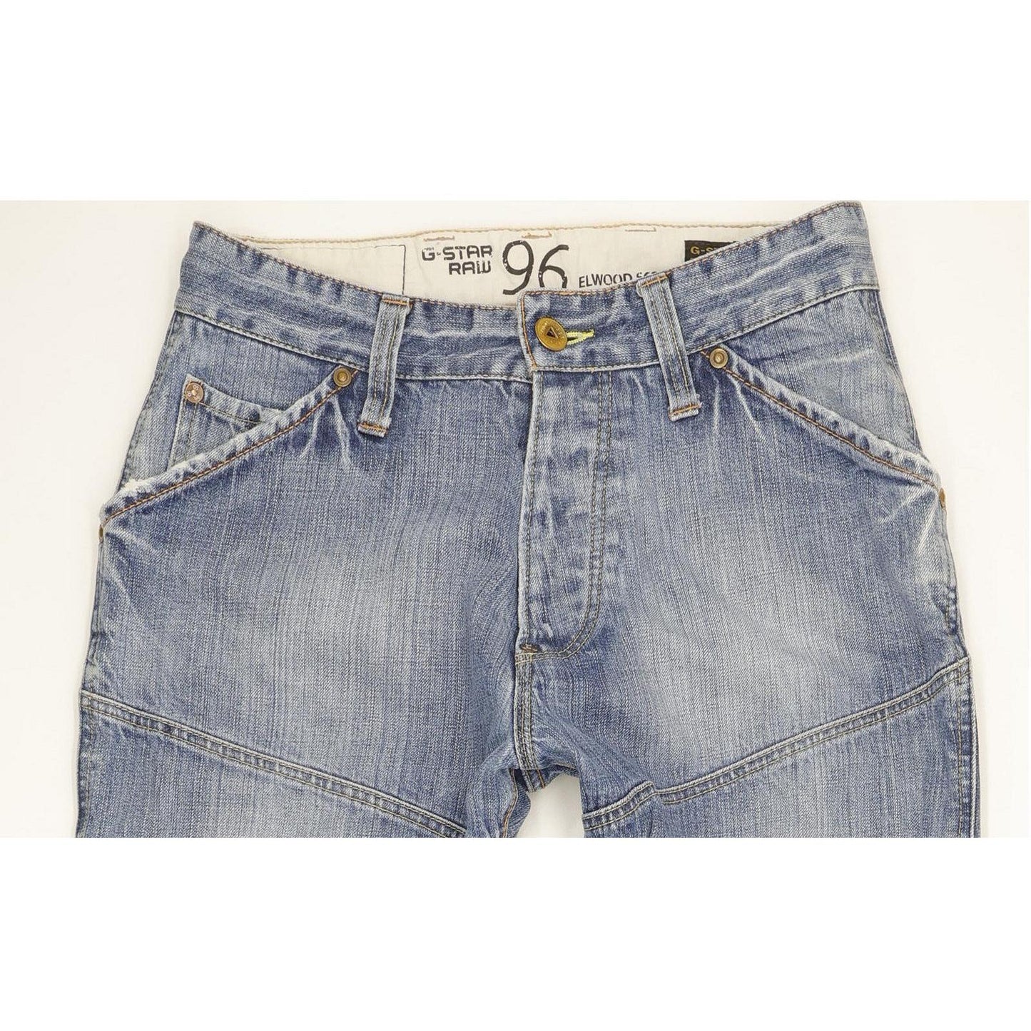G-Star Elwood Heritage Men Blue Straight Loose Jeans W32 L32