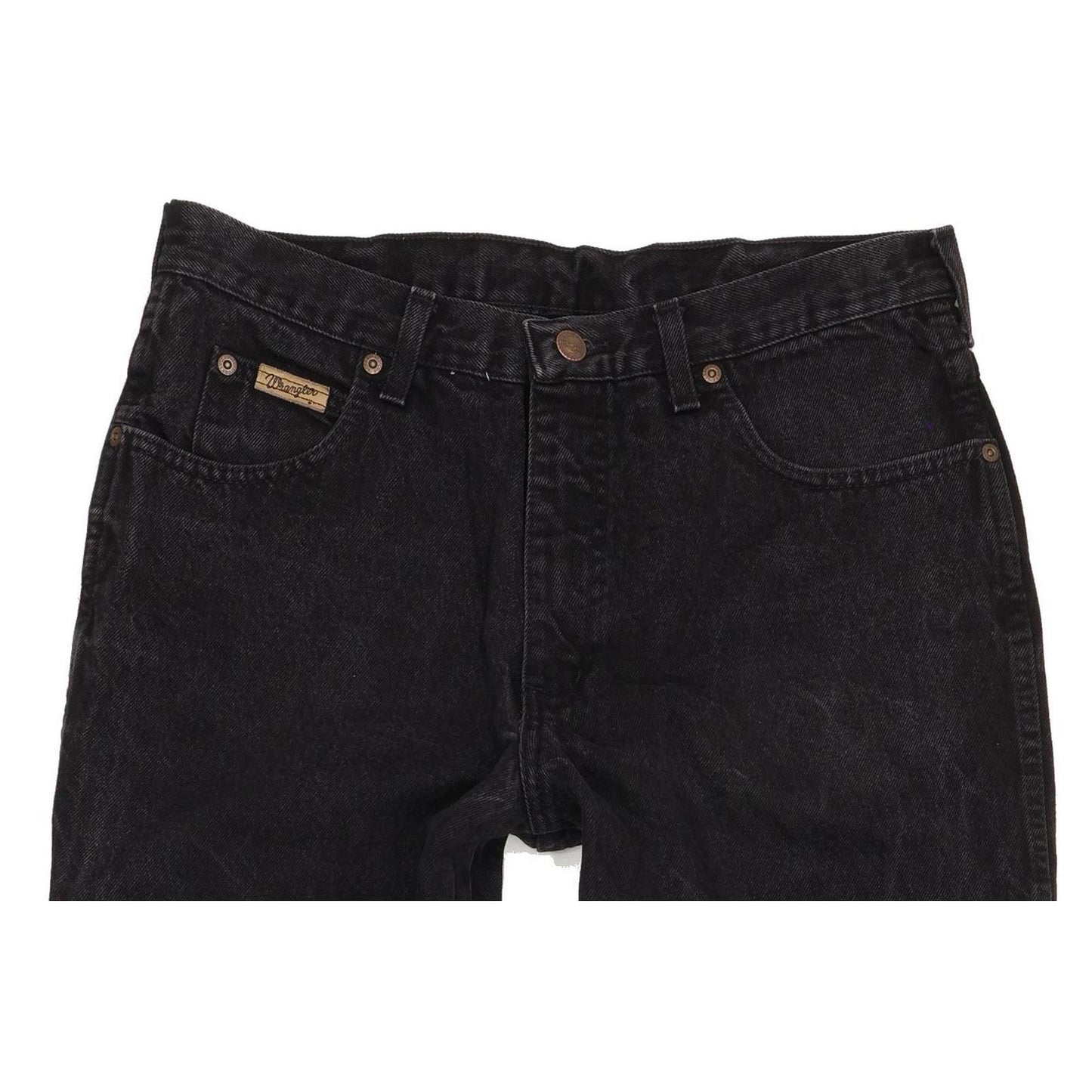 Wrangler Utah Men Black Straight Regular Jeans W33 L34