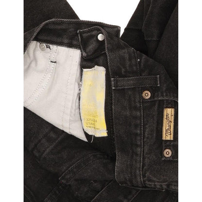 Wrangler Utah Men Black Straight Regular Jeans W33 L34