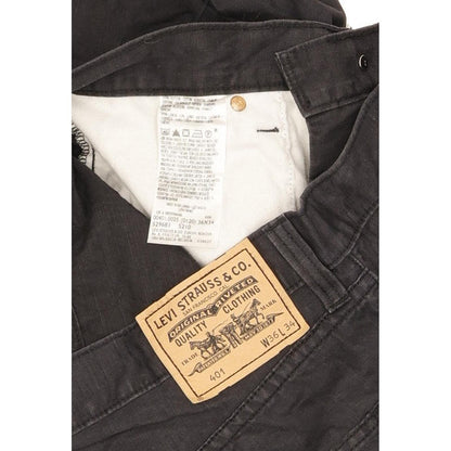 Levi's 401 Men Black Straight Regular Jeans W36 L33