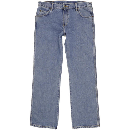 Wrangler Durable Quality Men Blue Straight Regular Jeans W33 L32
