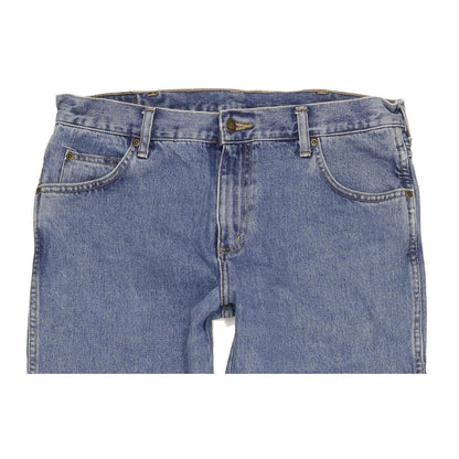 Wrangler Durable Quality Men Blue Straight Regular Jeans W33 L32