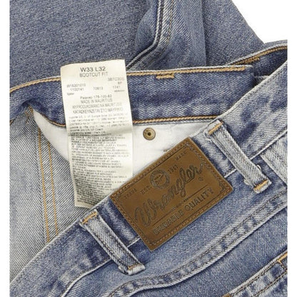 Wrangler Durable Quality Men Blue Straight Regular Jeans W33 L32