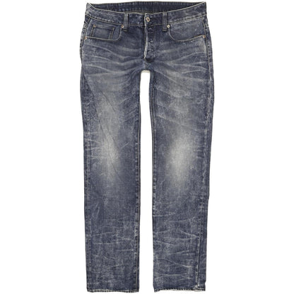 G-Star Attacc Men Blue Straight Regular Jeans W34 L34