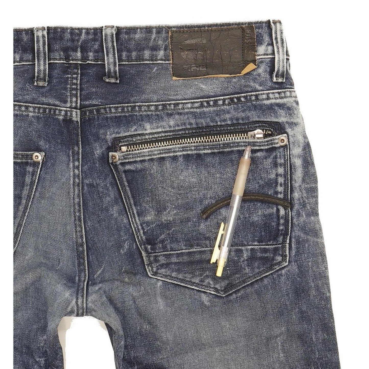 G-Star Attacc Men Blue Straight Regular Jeans W34 L34