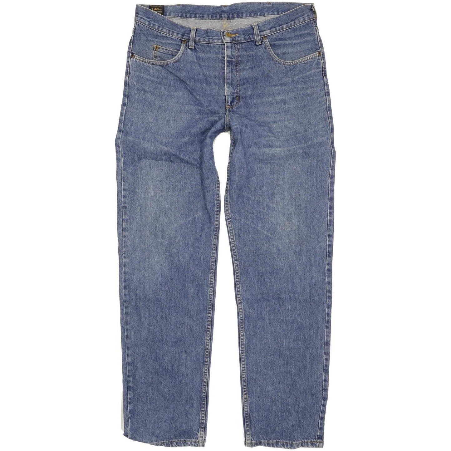 Lee Men Blue Straight Regular Jeans W38 L34