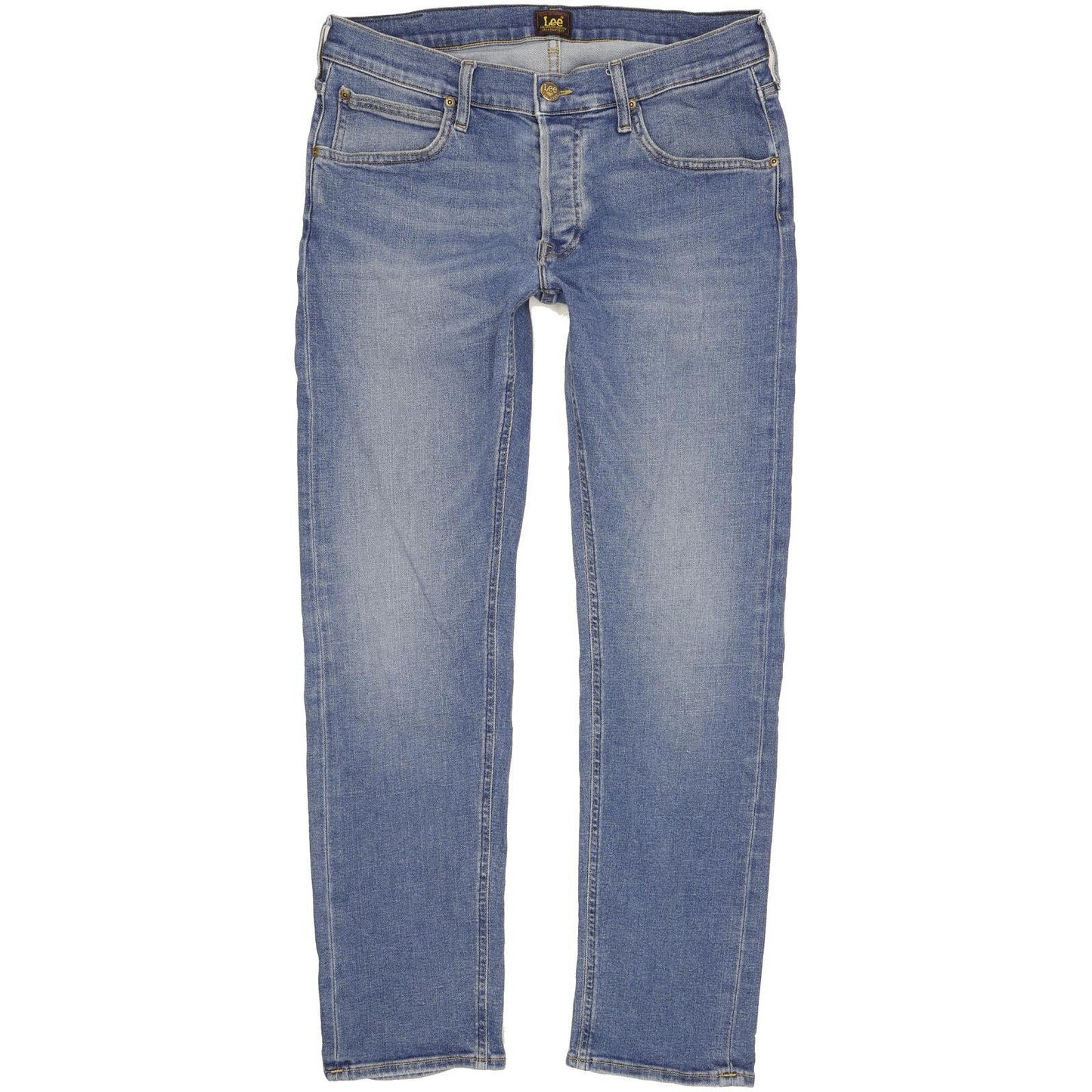 Lee Daren Men Blue Straight Slim Stretch Jeans W33 L30