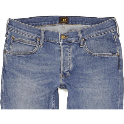 Lee Daren Men Blue Straight Slim Stretch Jeans W33 L30