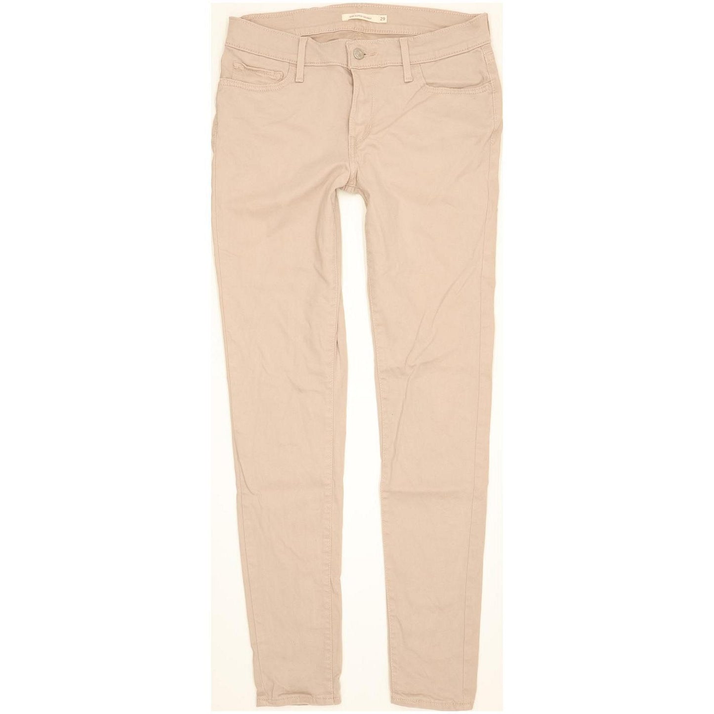 Levi's 710 Super Women Beige Skinny Slim Stretch Jeans W29 L31
