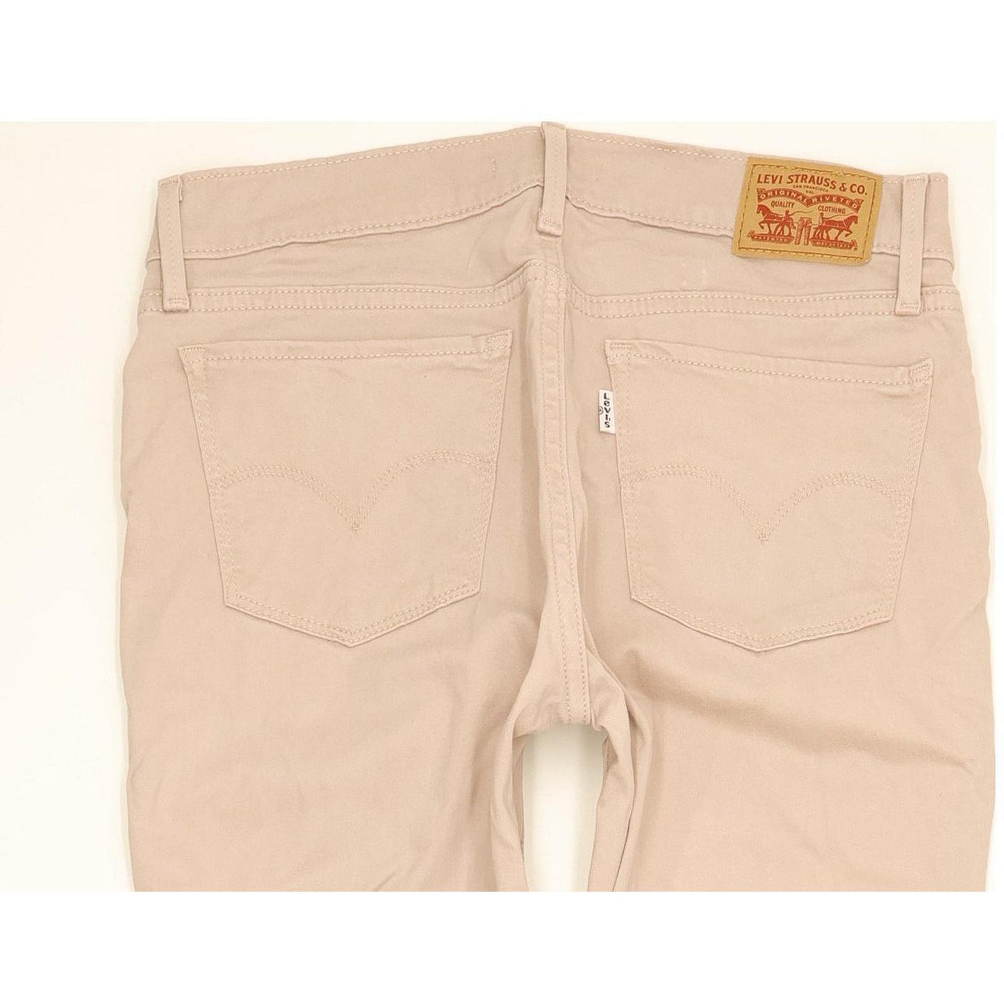 Levi's 710 Super Women Beige Skinny Slim Stretch Jeans W29 L31