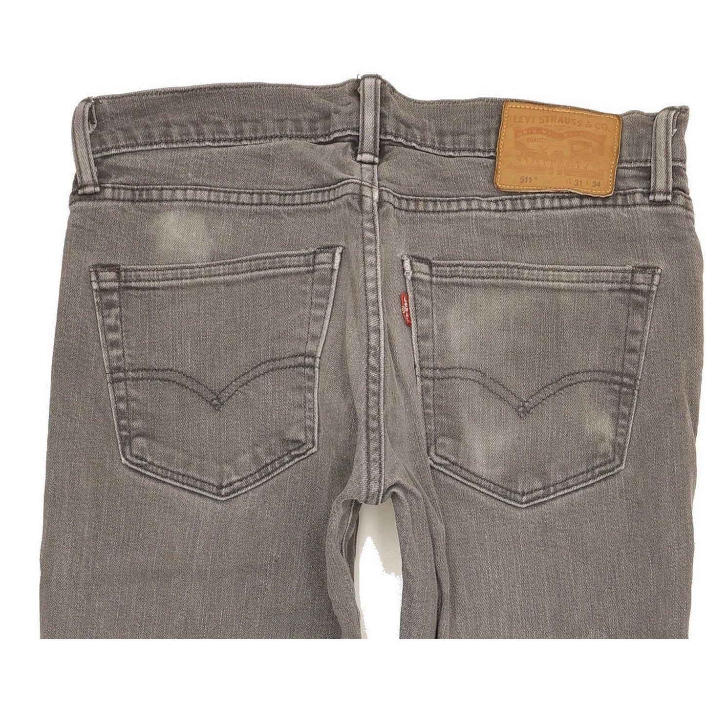 Levi's 511 Men Grey Straight Slim Stretch Jeans W31 L31