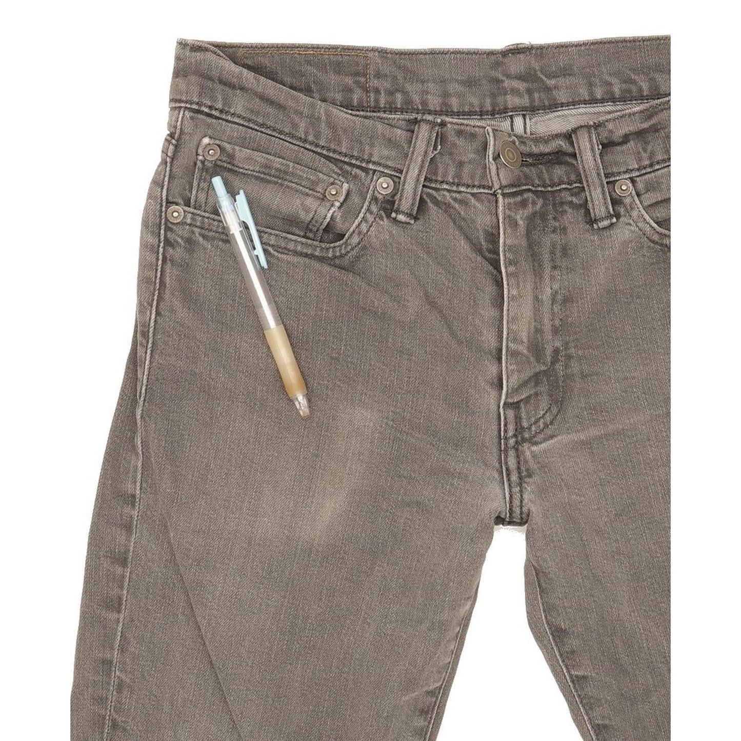 Levi's 511 Men Grey Straight Slim Stretch Jeans W31 L31