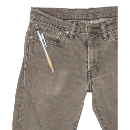 Levi's 511 Men Grey Straight Slim Stretch Jeans W31 L31