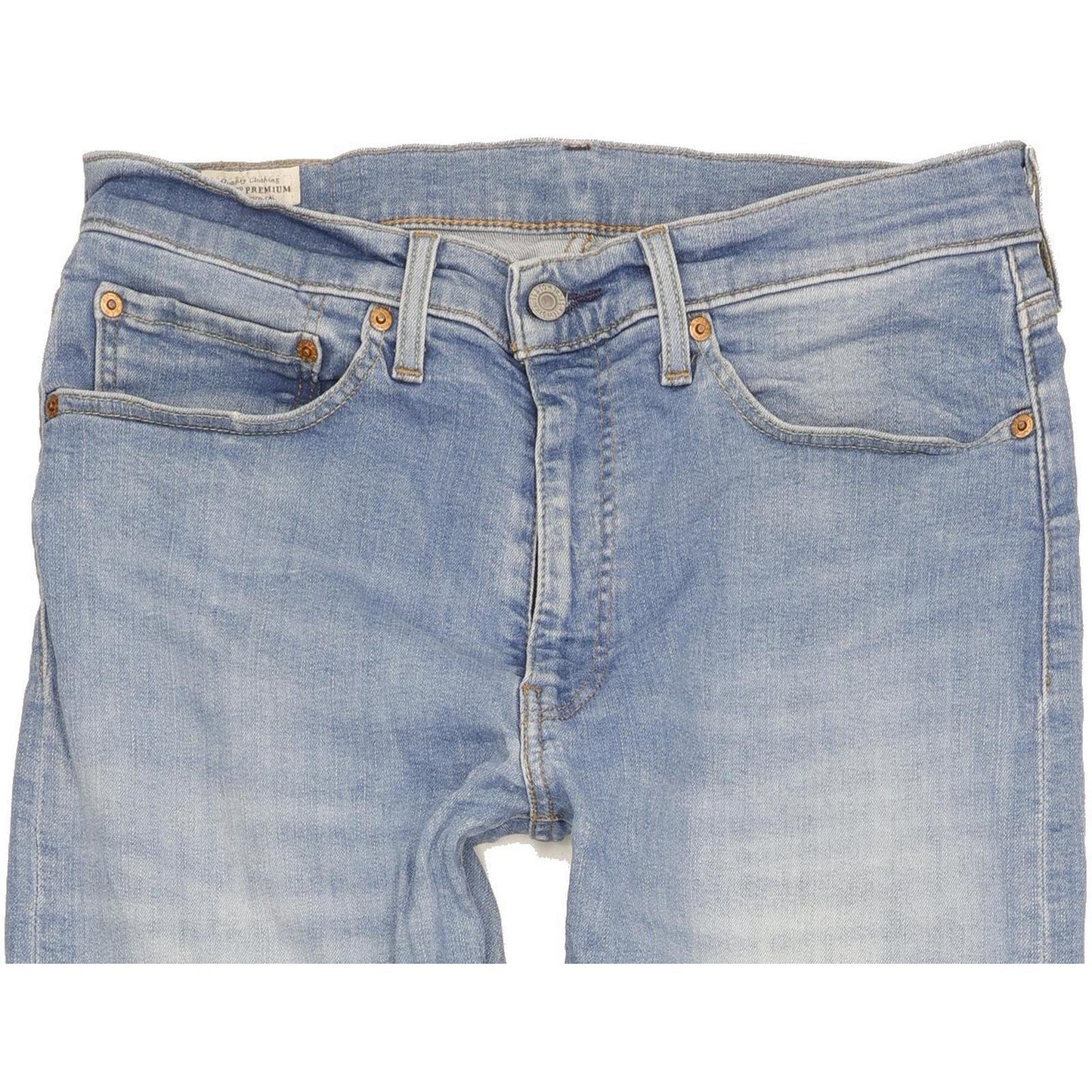 Levi's 512 Men Blue Tapered Slim Stretch Jeans W34 L33