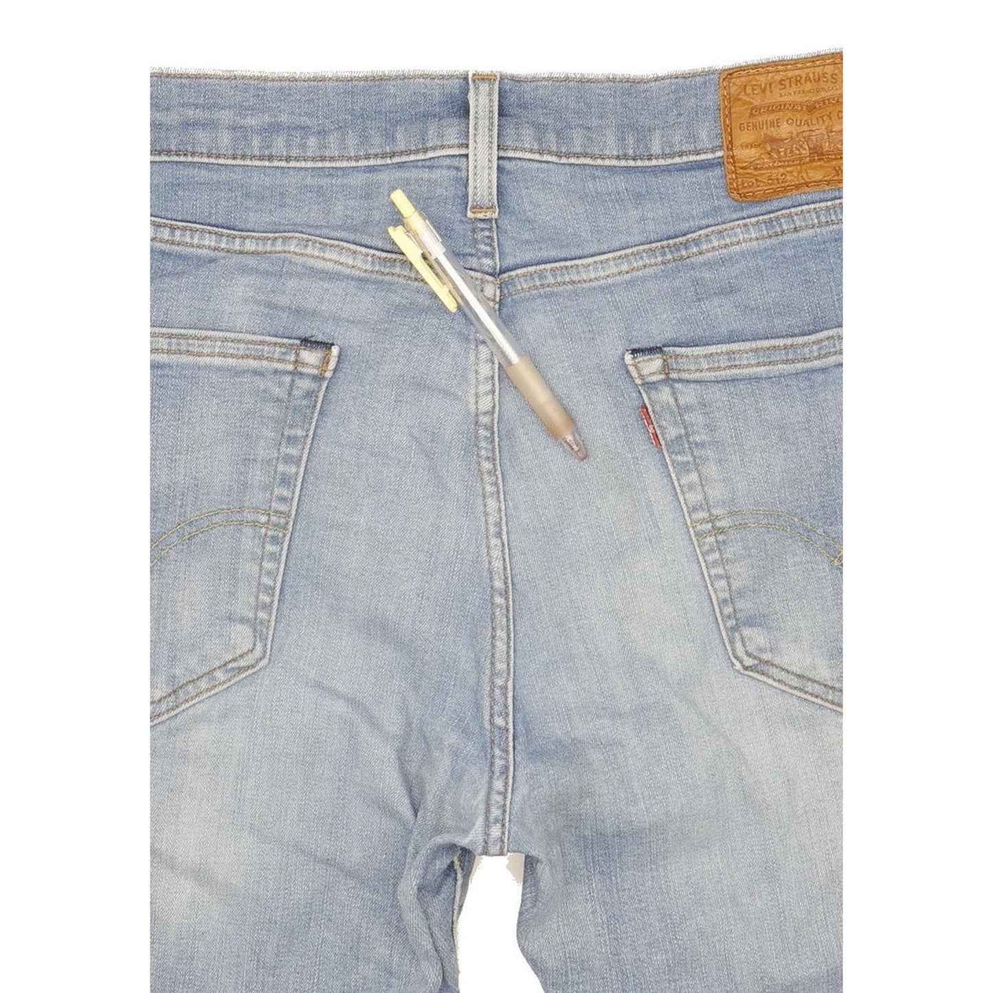 Levi's 512 Men Blue Tapered Slim Stretch Jeans W34 L33