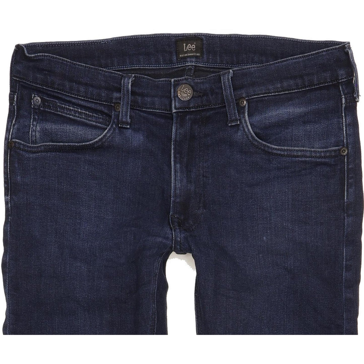 Lee Luke Men Navy Skinny Slim Stretch Jeans W32 L31