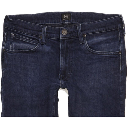 Lee Luke Men Navy Skinny Slim Stretch Jeans W32 L31