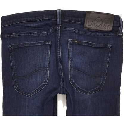 Lee Luke Men Navy Skinny Slim Stretch Jeans W32 L31