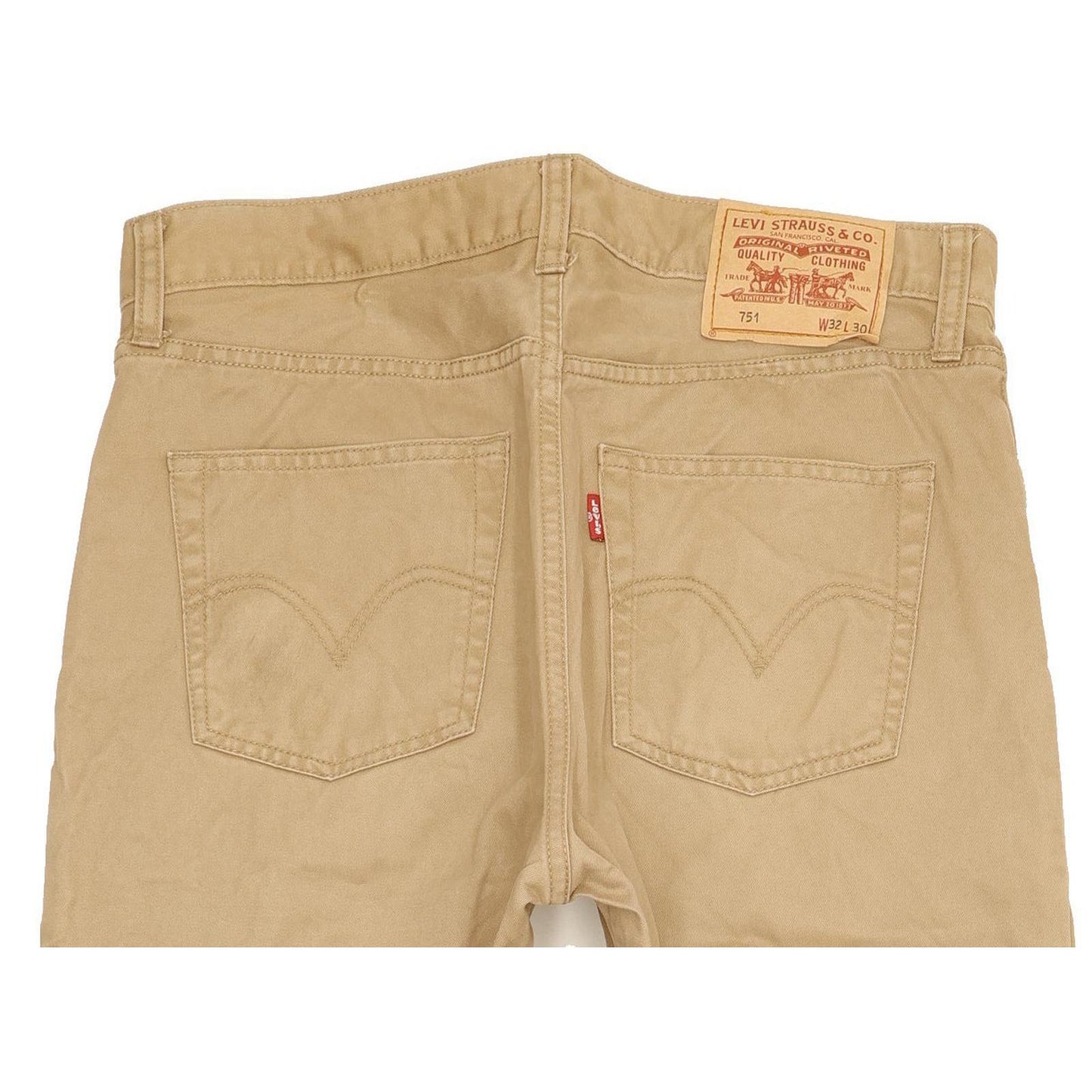 Levi's 751 Men Beige Straight Regular Jeans W32 L29