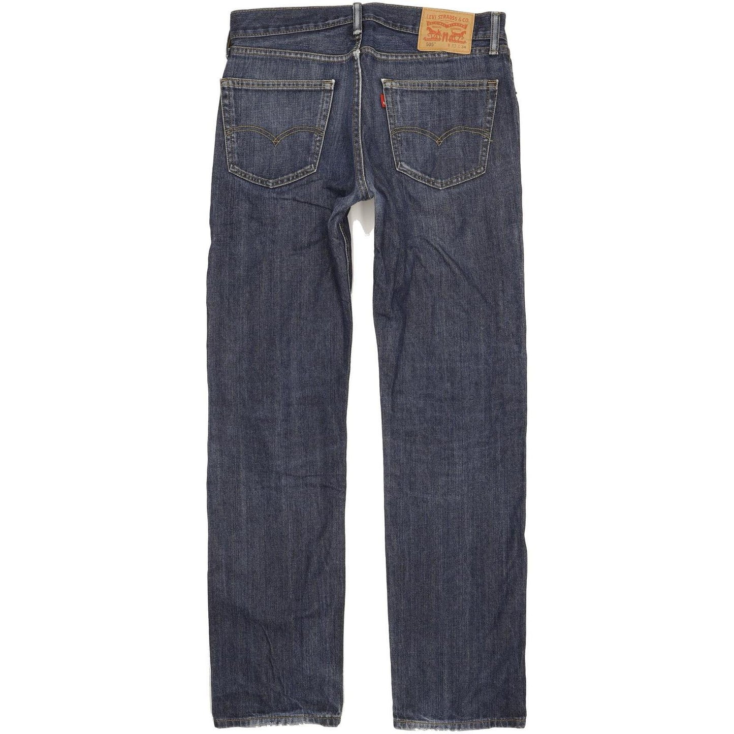 Levi's 505 Men Blue Straight Regular Jeans W33 L34