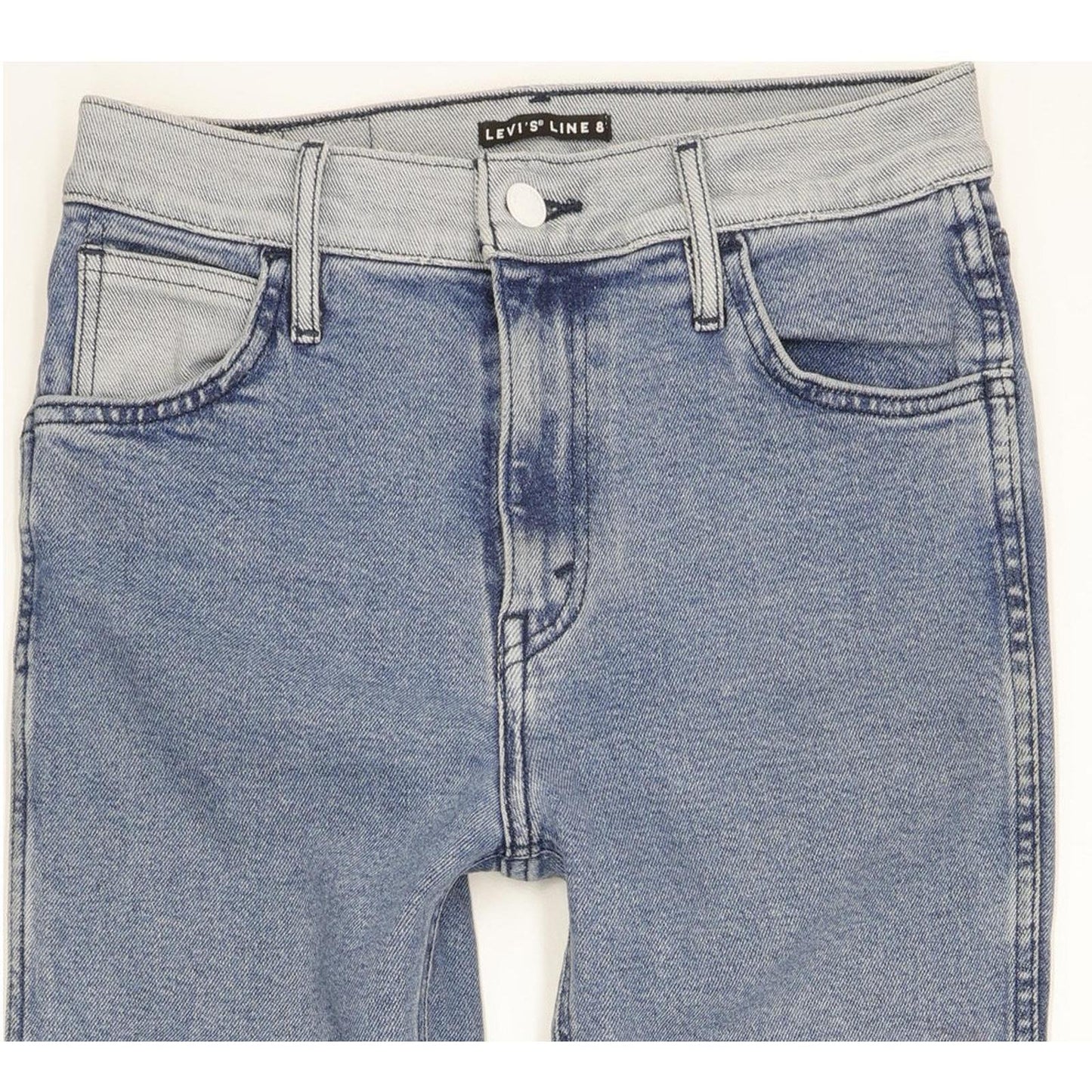 Levi's Line 8 Women Blue Skinny Slim Stretch Jeans W26 L30