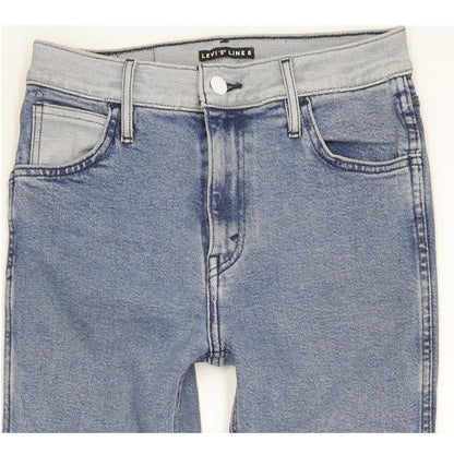 Levi's Line 8 Women Blue Skinny Slim Stretch Jeans W26 L30