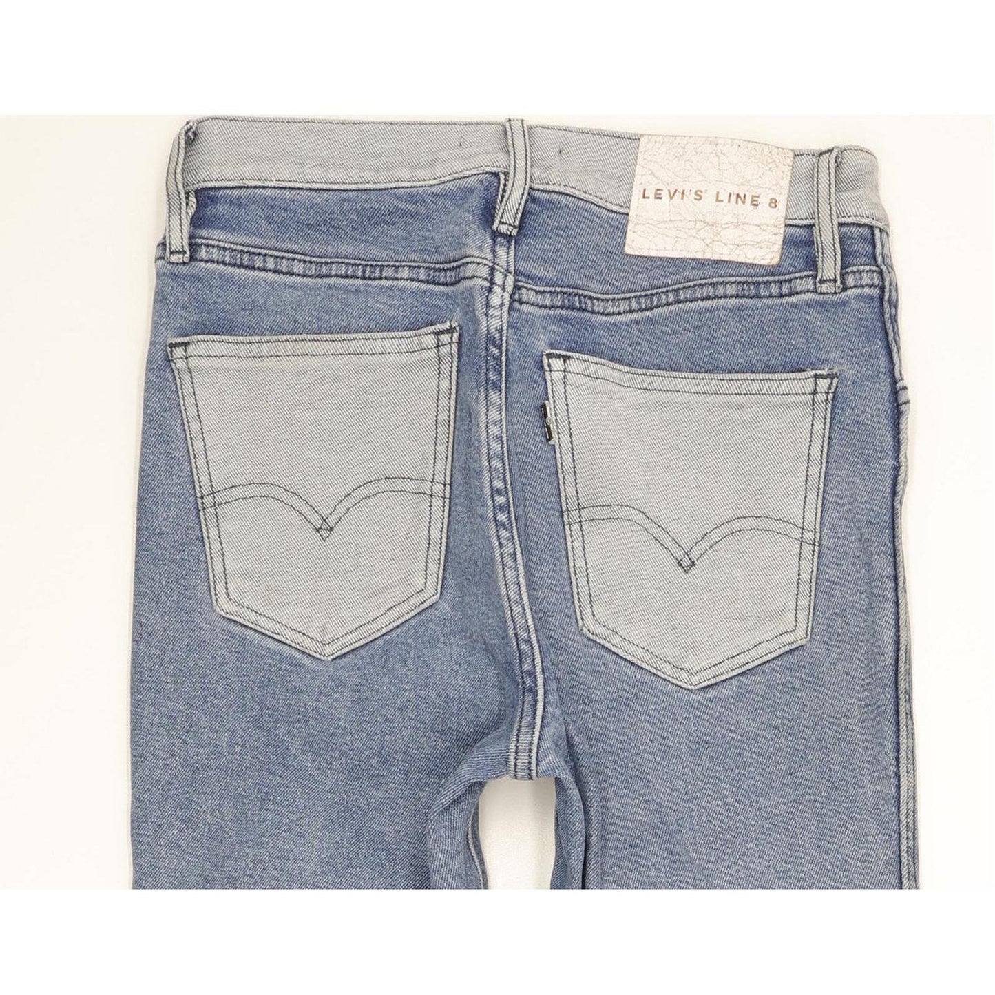 Levi's Line 8 Women Blue Skinny Slim Stretch Jeans W26 L30
