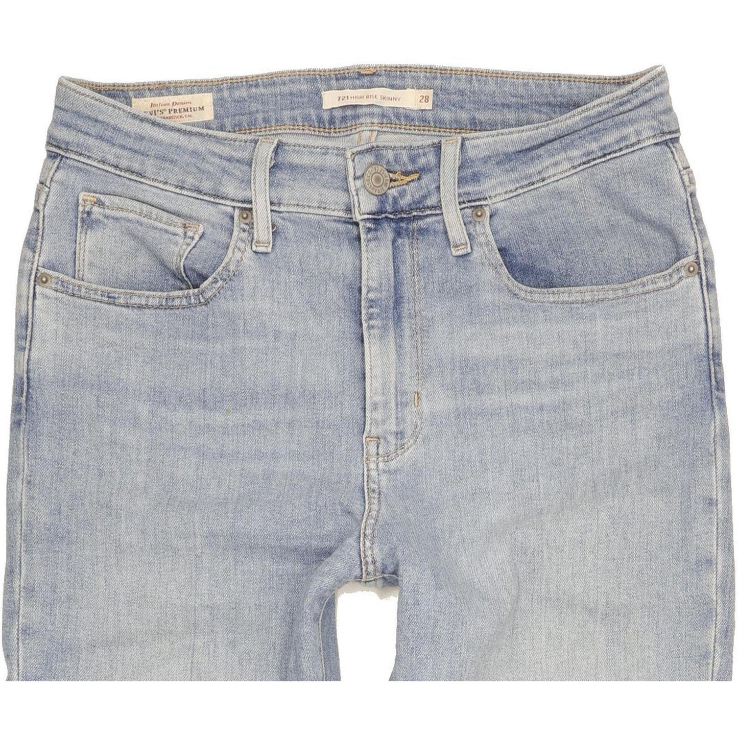 Levi's 721 Women Blue Skinny Slim Stretch Jeans W28 L30