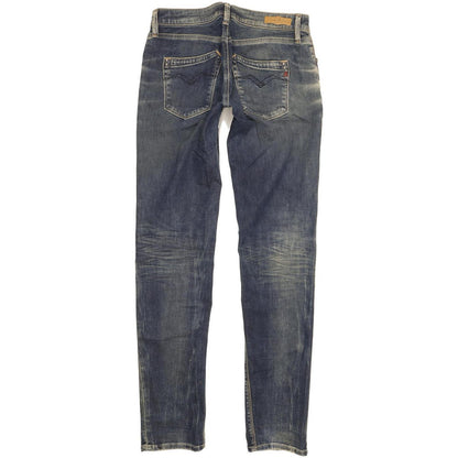 Replay Rockxanne Women Blue Straight Slim Stretch Jeans W28 L32