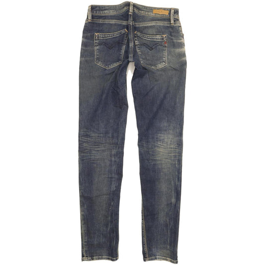 Replay Rockxanne Women Blue Straight Slim Stretch Jeans W28 L32