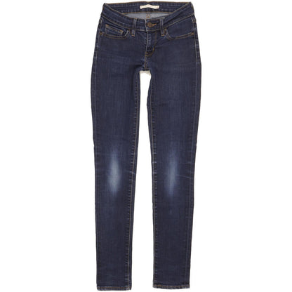 Levi's 711 Women Blue Skinny Slim Stretch Jeans W25 L29
