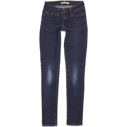 Levi's 711 Women Blue Skinny Slim Stretch Jeans W25 L29