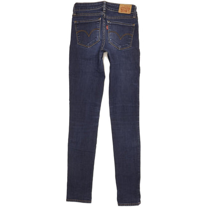 Levi's 711 Women Blue Skinny Slim Stretch Jeans W25 L29