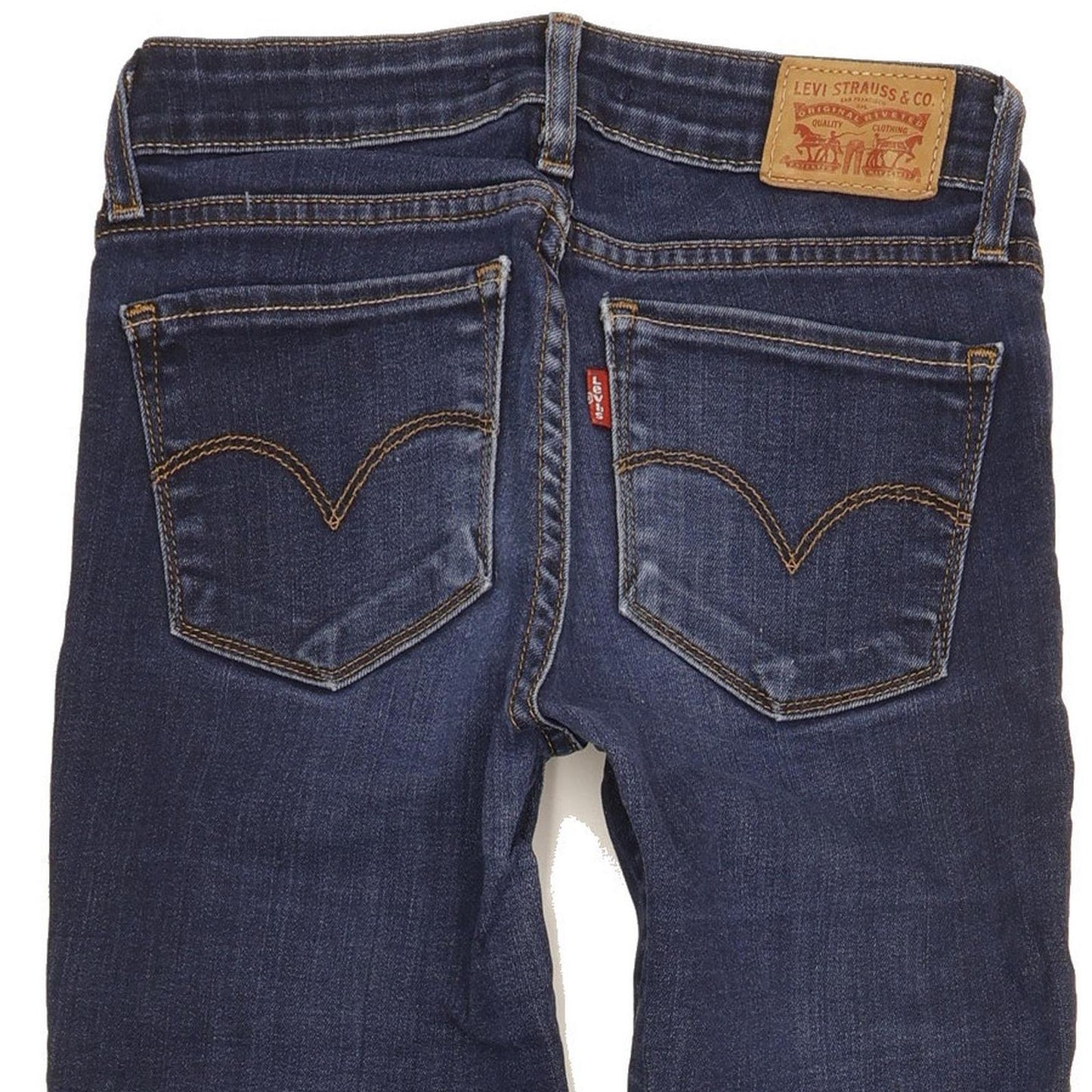 Levi's 711 Women Blue Skinny Slim Stretch Jeans W25 L29