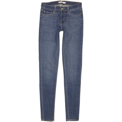 Levi's 710 Super Women Blue Skinny Slim Stretch Jeans W27 L32