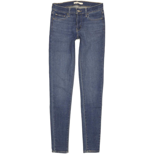 Levi's 710 Super Women Blue Skinny Slim Stretch Jeans W27 L32
