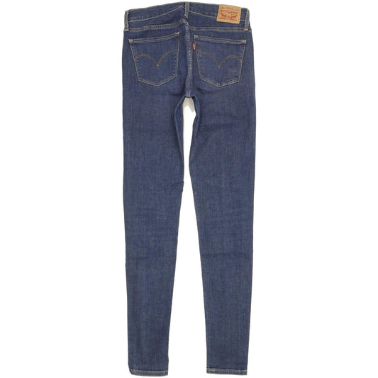 Levi's 710 Super Women Blue Skinny Slim Stretch Jeans W27 L32