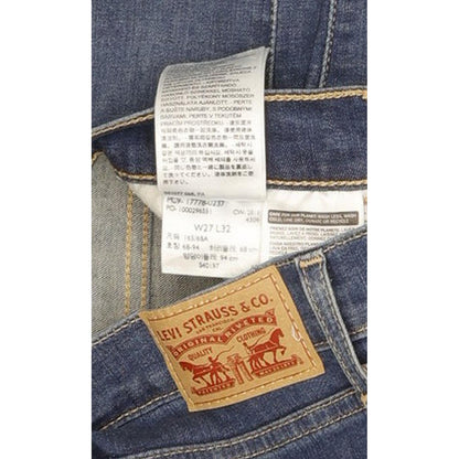Levi's 710 Super Women Blue Skinny Slim Stretch Jeans W27 L32
