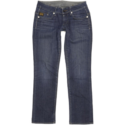 G-Star Midge Women Blue Straight Slim Stretch Jeans W30 L31